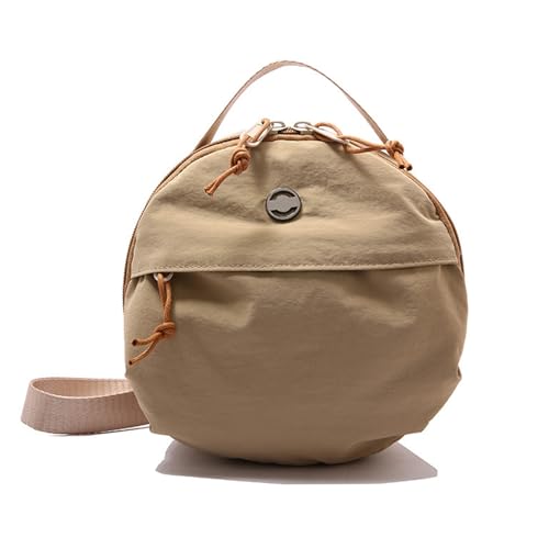 Schöne Damen-Umhängetasche, Nylon, Handtasche, koreanischer Stil, Crossbody, klein, rund, schlicht, Kuriertasche für den täglichen Gebrauch, klein, rund, einfache Schultertasche, schöne Umhängetasche Schöne Damen-Umhängetasche, Nylon, Handtasche, koreanischer Stil, Crossbody, klein, rund, schlicht, Kuriertasche für den täglichen Gebrauch, klein, rund, einfache Schultertasche, schöne Umhängetasche von Uqezagpa