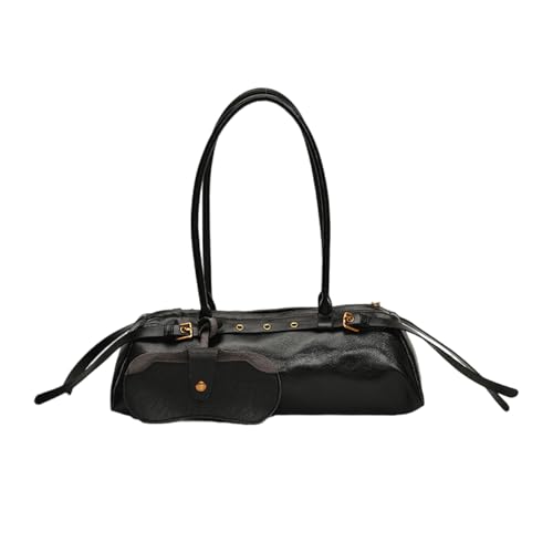 Schultertasche aus Leder, Abend-Clutches, Geldbörse, PU-Leder, Schlingen, Hoboes, Handtasche, trendige Unterarmtasche für Damen, Schulter für Damen, Schwarz , One Size Schultertasche aus Leder, Abend-Clutches, Geldbörse, PU-Leder, Schlingen, Hoboes, Handtasche, trendige Unterarmtasche für Damen, Schulter für Damen, Schwarz , One Size von Uqezagpa