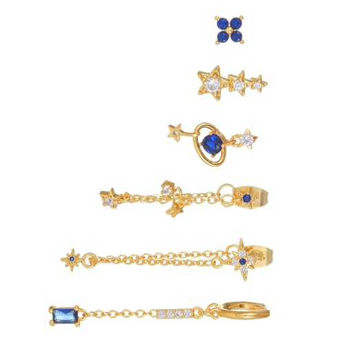 Stilvolle Ohrringe, Schmuck-Accessoire für Frauen mit asymmetrischem Knorpel-Design für Mode-Enthusiasten, bequeme Ohrringe von Uqezagpa