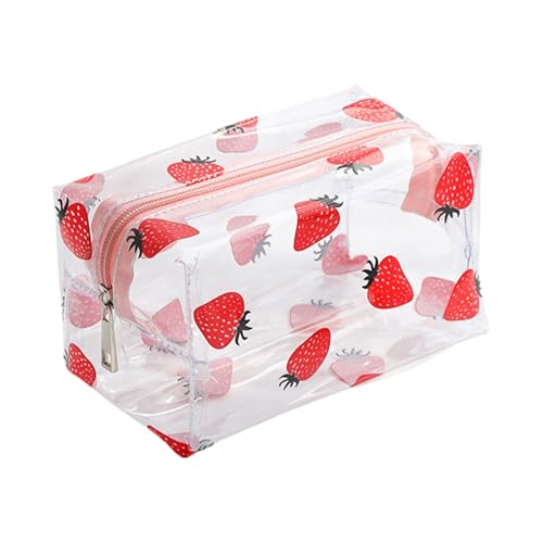 Transparente Kosmetiktasche für Damen, wasserdicht, Reise-Kulturbeutel, PVC, Make-up-Tasche, transparent, Kosmetiktasche, Reisezubehör für Damen von Uqezagpa