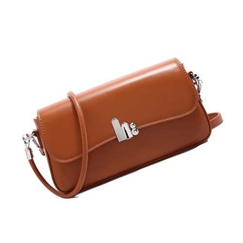 Trendige Damen Umhängetasche PU Leder Crossbody Handtasche Verstellbarer Riemen Stilvolle Unterarmtasche für einen modischen Look Retro Abend, braun, One Size Trendige Damen Umhängetasche PU Leder Crossbody Handtasche Verstellbarer Riemen Stilvolle Unterarmtasche für einen modischen Look Retro Abend, braun, One Size von Uqezagpa