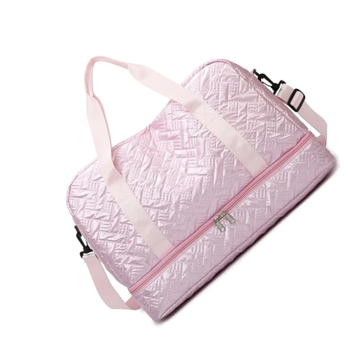 Turnbeutel Große Kapazität Reisetasche Gepäck Fitness mit Schuhfach Übernachtung Weekender für Frauen Fitness Reisegepäck Multifunktional Sport Gym Training, B, Mass Beauty von Uqezagpa