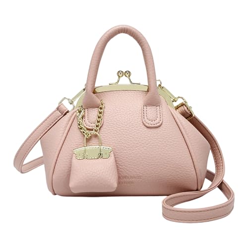 Umhängetasche aus PU-Leder für Damen, trendige Kuss-Umhängetasche, Retro-Handtasche, Satchel, Tragegriff oben, Pendeln, Damen, Retro, Schultertasche, PU-Leder, Handtasche, modisch, Pendeln, B, One Umhängetasche aus PU-Leder für Damen, trendige Kuss-Umhängetasche, Retro-Handtasche, Satchel, Tragegriff oben, Pendeln, Damen, Retro, Schultertasche, PU-Leder, Handtasche, modisch, Pendeln, B, One von Uqezagpa