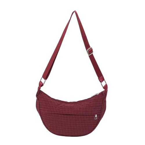Umhängetasche im koreanischen Stil, für Damen, Knödel, Crossbody, einfaches Pendeln, große Kapazität, Messenger, Damen, Knödel, Retro-Stil, koreanischer Stil, Crossbody, Einkaufen, B, One Size von Uqezagpa