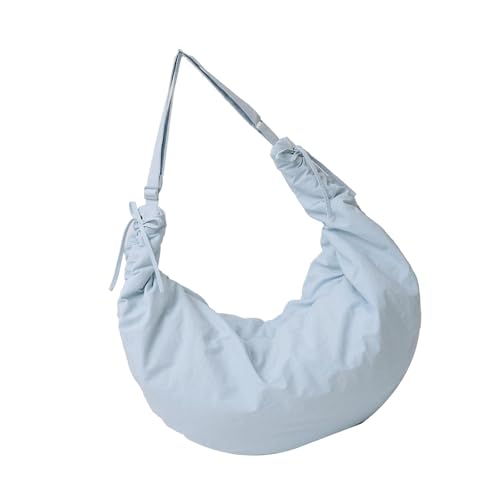 Umhängetasche im koreanischen Stil, große Kapazität, einfache Knödel, lässige Kuriertasche für Pendler, koreanische Stile, Crossbody für Damen, große Kapazität, Schulterknödel, blau, One Size Umhängetasche im koreanischen Stil, große Kapazität, einfache Knödel, lässige Kuriertasche für Pendler, koreanische Stile, Crossbody für Damen, große Kapazität, Schulterknödel, blau, One Size von Uqezagpa