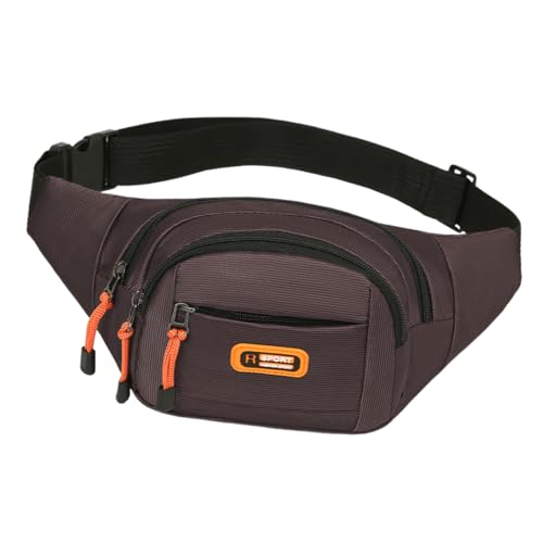 Unisex Hüfttasche mit großem Fassungsvermögen, multifunktionalen Taschen und verstellbarem Gurt, Brusttasche für Outdoor-Aktivitäten, modische Hüfttasche, coffee, Mass Beauty Unisex Hüfttasche mit großem Fassungsvermögen, multifunktionalen Taschen und verstellbarem Gurt, Brusttasche für Outdoor-Aktivitäten, modische Hüfttasche, coffee, Mass Beauty von Uqezagpa