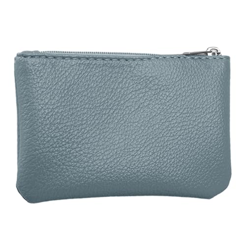 Unisex-Münzgeldbörse mit Reißverschluss, modische und praktische Aufbewahrungstasche für und Schlüssel, Kindergeldbörse, blau, Mass Beauty von Uqezagpa