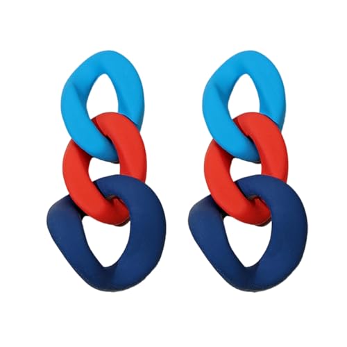 Unregelmäßige Acryl-Ohrringe, einzigartige modische Ohrringe, leichte und bequeme Ohrstecker, geeignet für den täglichen Gebrauch, Einheitsgröße, Wie beschrieben, Wie beschrieben von Uqezagpa