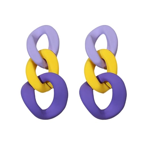 Unregelmäßige Acryl-Ohrringe, einzigartige modische Ohrringe, leichte und bequeme Ohrstecker, geeignet für den täglichen Gebrauch, Einheitsgröße, Wie beschrieben, Wie beschrieben von Uqezagpa