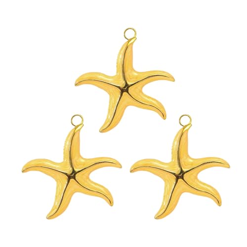 Uqezagpa 3 attraktive, marininspirierte Edelstahl-Charm-Anhänger für Halskette, künstlerisches Schmuckzubehör, modisches Damen-Geschenk, Schmuckanhänger, Einheitsgröße, Wie beschrieben, Wie von Uqezagpa