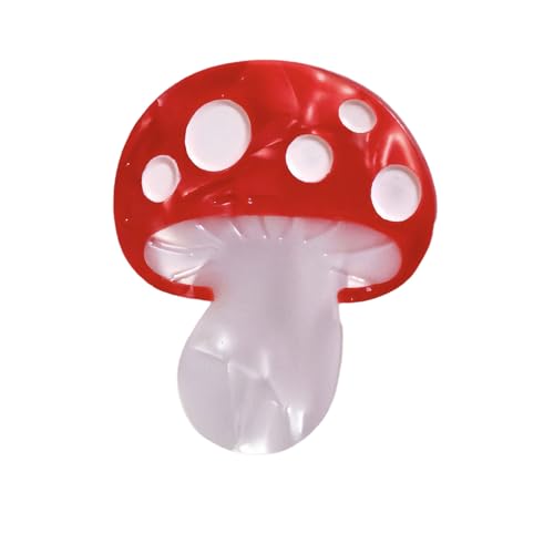 Uqezagpa Acetat-Säure-Pilz-Haarspange, starke Feder-Seitenklammer für Damen und kleine Mädchen, Freizeitkleidung, Haarformung von Uqezagpa