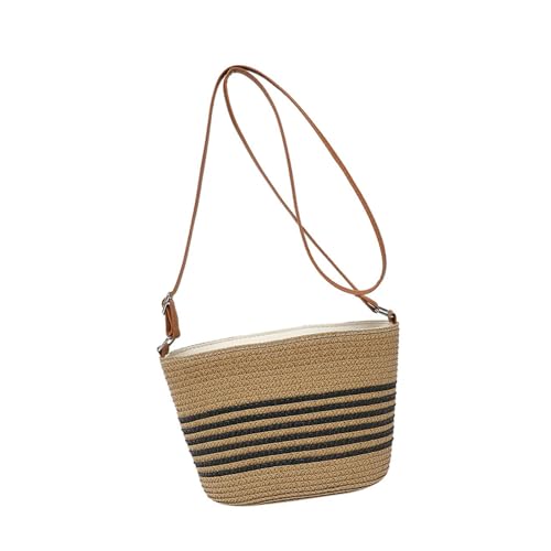 Uqezagpa All-matching Crossbody Bag For Women Striped Handbag Straw Beach Shoulder Handwoven Messengers Shopping Women Crossbody Striped Beach Fashion Shoulder Handwoven Handbag, Schwarz , One Size Uqezagpa All-matching Crossbody Bag For Women Striped Handbag Straw Beach Shoulder Handwoven Messengers Shopping Women Crossbody Striped Beach Fashion Shoulder Handwoven Handbag, Schwarz , One Size von Uqezagpa