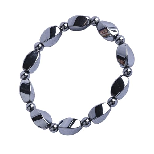 Uqezagpa Armband mit natürlichem Terahertz-Kristall, Anti-Ermüdungserscheinungen mit flexiblen, elastischen Kernen, Edelsteinen, Schmuck für Büro von Uqezagpa