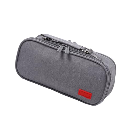 Uqezagpa Bleistift Mit Hoher Kapazität Bleistift 5 Abschnitt Leinwand Stiftbeutel Stift Organisatoren Taschen Reisekosmetik Mit 24x8.5x11cm Reisebeutel Für Studenten von Uqezagpa