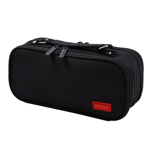 Uqezagpa Bleistift Mit Hoher Kapazität Bleistift 5 Abschnitt Leinwand Stiftbeutel Stift Organisatoren Taschen Reisekosmetik Mit 24x8.5x11cm Reisebeutel Für Studenten von Uqezagpa