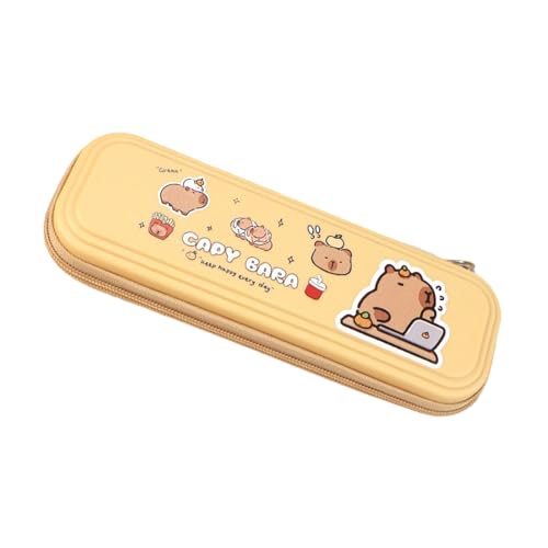 Uqezagpa Cartoon Panda Stiftbeutel Große Kapazität Bleistift Gehäuse Capibala Bleistiftbox Für Radiergummi Herrscher Marker Stagon Pen Hülle Cartoon Panda Organisatoren Box von Uqezagpa