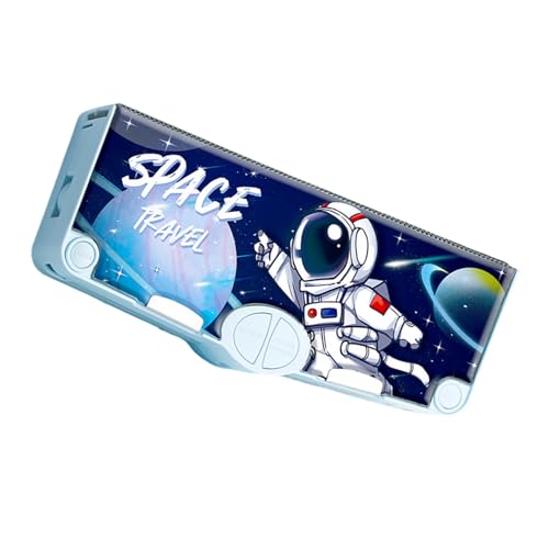 Uqezagpa Cartoon Stiftkoffer Multifunktionales Bleistiftbox Mit Sicherheitsschere Spitzer Zeitplan Finger Wrap Tape Clear Lineal Eraser Stifte Hülle von Uqezagpa