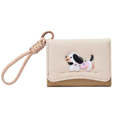 Uqezagpa Cartoon Wurst Hund Geldbörse mit Kartenhalter Kleine Münzbörse Koreanische Stile Kleingeld Geldbörse Kurze PU Leder Geldbörse PU Leder Kleingeld Kleine Koreanische Stile mit Kartenhalter von Uqezagpa