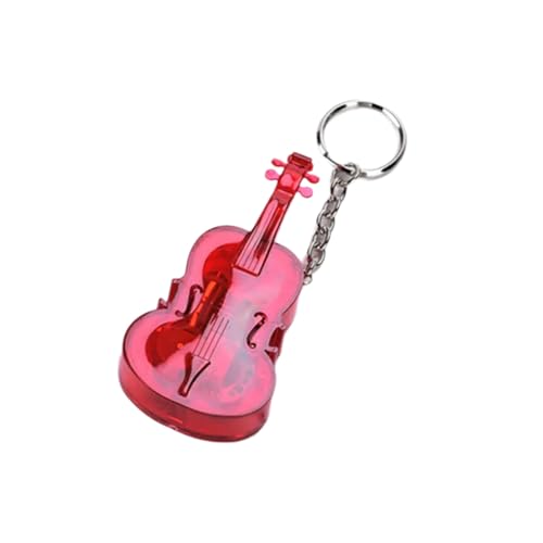 Uqezagpa Charm Kleine Violine Spieluhr Anhänger Acryl Dekorativer Anhänger Musikschmuck Acryl Textur für Musikbegeisterte Musikschmuck, Einheitsgröße, Wie beschrieben, Wie beschrieben von Uqezagpa