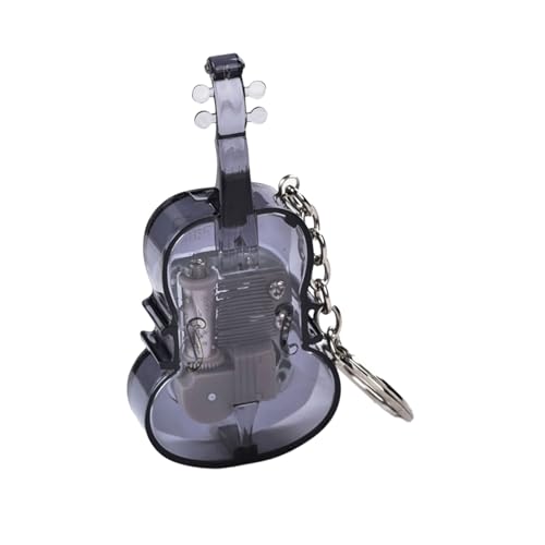 Uqezagpa Charm Kleine Violine Spieluhr Anhänger Acryl Dekorativer Anhänger Musikschmuck Acryl Textur für Musikbegeisterte Musikschmuck, Einheitsgröße, Wie beschrieben, Wie beschrieben von Uqezagpa