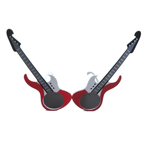 Uqezagpa Coole Sonnenbrille mit Gitarrenrahmen, Strandbrillen für Konzerte und Bühnenauftritte, auffällige Brille Uqezagpa Coole Sonnenbrille mit Gitarrenrahmen, Strandbrillen für Konzerte und Bühnenauftritte, auffällige Brille von Uqezagpa