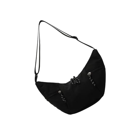 Uqezagpa Crescents Crossbody-Tasche für Damen und Herren, Fannys Pack, Crossbody-Tasche, lockere Knödeltasche, leichte Reisetasche, Tragetaschen für Damen, lockere Knödel, Schwarz , One Size Uqezagpa Crescents Crossbody-Tasche für Damen und Herren, Fannys Pack, Crossbody-Tasche, lockere Knödeltasche, leichte Reisetasche, Tragetaschen für Damen, lockere Knödel, Schwarz , One Size von Uqezagpa