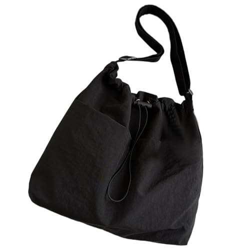 Uqezagpa Crossbody Bags Casual Essential Nylon Umhängetasche mit großer Kapazität und mehreren Fächern, Schwarz , Width 36* Width 31* Height 31cm von Uqezagpa