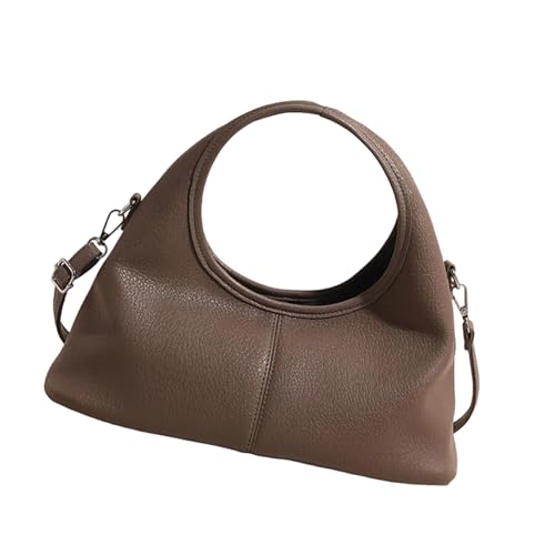 Uqezagpa Damen Geldbörse Handtasche PU Leder Schultertaschen mit Reißverschluss Casual Crossbody Tasche mit abnehmbaren Trägern Geschenke Damen Geldbörse, khaki, One Size von Uqezagpa
