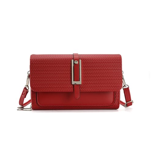 Uqezagpa Damen-Umhängetasche aus PU-Leder, lässig, kontrastierende Farbe, Kuriertasche, modisch, Handy für den täglichen Gebrauch, modische Kuriertasche, Umhängetasche, PU-Leder, Schulter für den von Uqezagpa