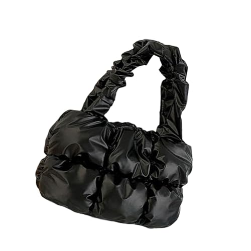 Uqezagpa Damentasche mit großem Fassungsvermögen, modische Handtasche, All-Matching-Griff oben, einfarbig, Wolken, modischer Tragegriff für Damen, einfarbig, Handtasche, passend für die Schulter von Uqezagpa