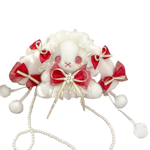 Uqezagpa Damentasche mit niedlicher Puppe, Kuriertasche, japanische Umhängetasche mit Schleife, für den täglichen Gebrauch, a, One Size von Uqezagpa
