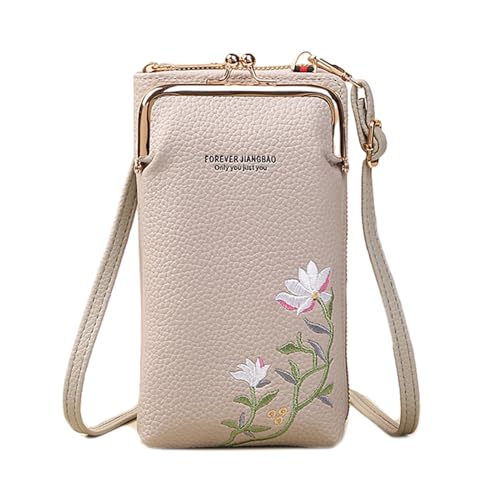 Uqezagpa Die geräumige Umhängetasche von PracticalBag ist geeignet für Frauen, die es lieben, organisiert zu bleiben und gleichzeitig eine modische Umhängetasche zu sehen, grau, One Size von Uqezagpa