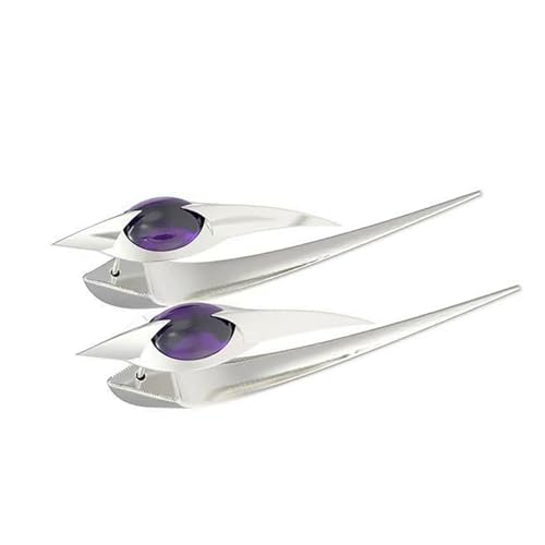 Uqezagpa Edgy Punk Rock Spikes, Ohrstecker, Legierung, Metall, Gothic-Schmuck für Männer und Frauen, Konzertparty, Length 4.4cm, Metall von Uqezagpa