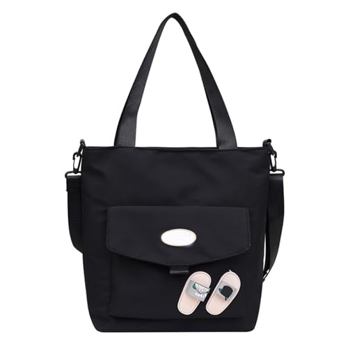 Uqezagpa Einfache Umhängetasche für Damen, große Kapazität, Kuriertasche, Handtasche, lässig, Schultasche, Schüler, Schultasche, einfache Umhängetasche für Damen, mit Tragegriff oben, große Kapazität von Uqezagpa