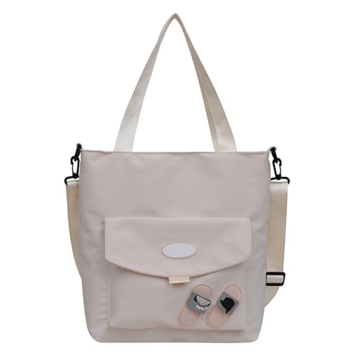 Uqezagpa Einfache Umhängetasche für Damen, große Kapazität, Kuriertasche, Handtasche, lässig, Schultasche, Schüler, Schultasche, einfache Umhängetasche für Damen, mit Tragegriff oben, große Kapazität von Uqezagpa