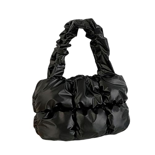 Uqezagpa Einfarbige Umhängetasche für Damen und Mädchen, große Kapazität, Handtasche, All-Matching, Pendler, modisch, Tragegriff oben, einfarbig, Handtasche, passend zu Wolken, gesteppte Uqezagpa Einfarbige Umhängetasche für Damen und Mädchen, große Kapazität, Handtasche, All-Matching, Pendler, modisch, Tragegriff oben, einfarbig, Handtasche, passend zu Wolken, gesteppte von Uqezagpa