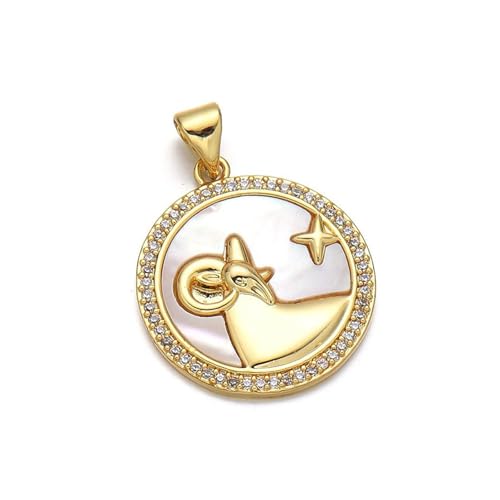 Uqezagpa Einzigartige Sternbilder Messing Charm Anhänger für einzigartige Kreation Accessoires passend für versch, Length 2.3cm Width 2cm, Kupfer von Uqezagpa