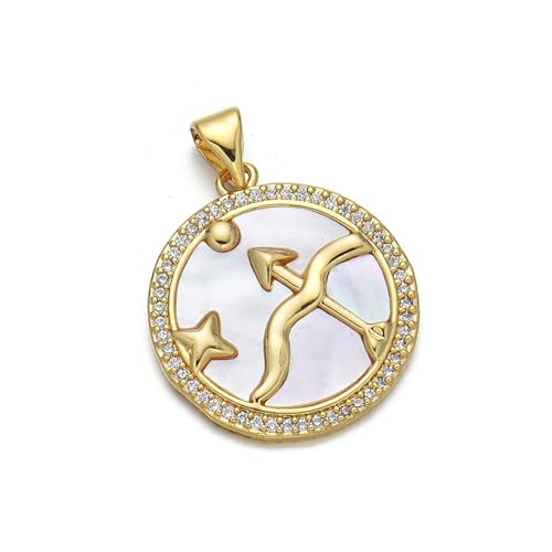 Uqezagpa Einzigartige Sternbilder Messing Charm Anhänger für einzigartige Kreation Accessoires passend für versch, Length 2.3cm Width 2cm, Kupfer von Uqezagpa