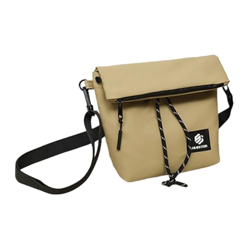 Uqezagpa Elegante Damen-Crossbody-Tasche mit verstellbarem Riemen und geräumigem Innenfutter, lässige Umhängetaschen für den täglichen Gebrauch, khaki, One Size von Uqezagpa