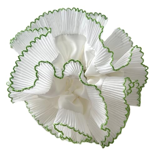 Uqezagpa Elegante Haargummis, doppellagig, plissiert, modisch, Haripieces, elastisches Haargummi für Damen von Uqezagpa