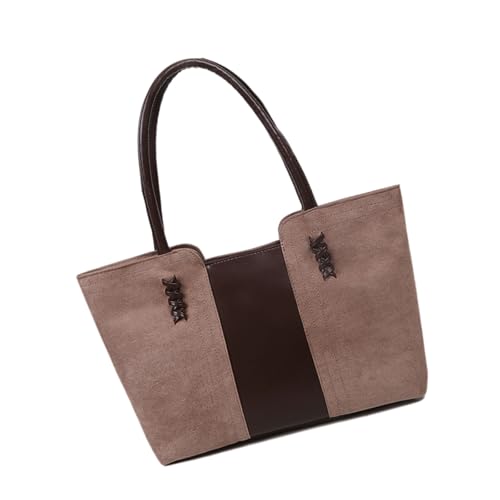 Uqezagpa Elegante Handtasche für Damen, stilvolle Umhängetasche mit Tragegriff oben, mit reichlich Platz für den täglichen Gebrauch, Unisex, khaki, One Size Uqezagpa Elegante Handtasche für Damen, stilvolle Umhängetasche mit Tragegriff oben, mit reichlich Platz für den täglichen Gebrauch, Unisex, khaki, One Size von Uqezagpa