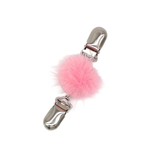 Uqezagpa Eleganter, flauschiger Schal-Clip-Verschluss für bescheidene Ausschnitt-Designs und modischen Look mit stabilem, 10.5*3.5cm, Metall, Beryll von Uqezagpa