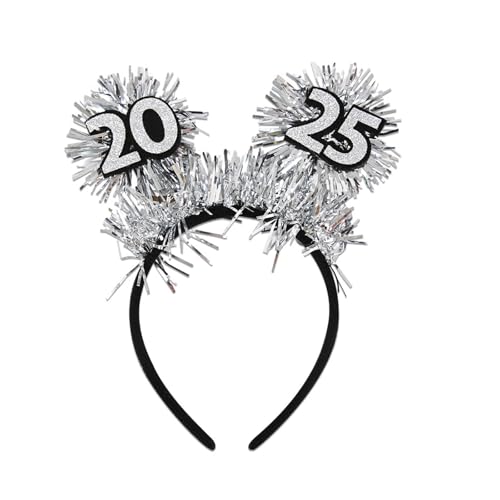 Uqezagpa Familien-Stirnband für Silvester, Pailletten-Haarband, Weihnachten, Party, Haarreif, Urlaub, Haarreif für Festival von Uqezagpa