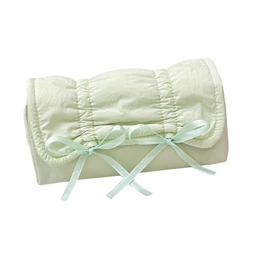 Uqezagpa Federmäppchen mit hoher Kapazität, Schleife, tragbar, Stift-Organizer, Reise-Make-up-Aufbewahrungstasche für Frauen, Mädchen, Studenten, multifunktionale Make-up-Tasche, grün Uqezagpa Federmäppchen mit hoher Kapazität, Schleife, tragbar, Stift-Organizer, Reise-Make-up-Aufbewahrungstasche für Frauen, Mädchen, Studenten, multifunktionale Make-up-Tasche, grün von Uqezagpa