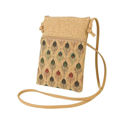 Uqezagpa Frauen Umhängetaschen Blumendruck Messenger Bag Ladies Coin Geldbörse Crossbod von Uqezagpa