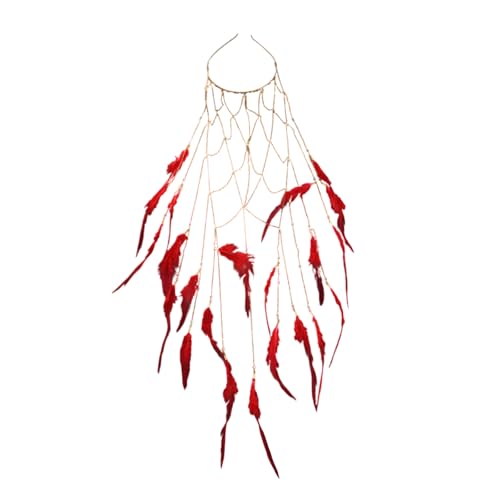 Uqezagpa Gefiedertes Stirnband für Damen, modisches und einzigartiges Design, Kopfkette, Zubehör für Partys Uqezagpa Gefiedertes Stirnband für Damen, modisches und einzigartiges Design, Kopfkette, Zubehör für Partys von Uqezagpa