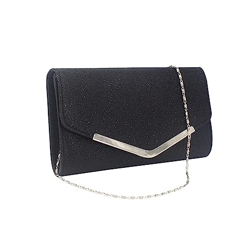 Uqezagpa Geldbörse für Damen, Hochzeit, Clutch, Handtasche, Damen, Schultertasche, funkelnd, glänzend, Strass, für Damen, Mädchen, Handtaschen, blauer Umschlag, Schwarz , One Size Uqezagpa Geldbörse für Damen, Hochzeit, Clutch, Handtasche, Damen, Schultertasche, funkelnd, glänzend, Strass, für Damen, Mädchen, Handtaschen, blauer Umschlag, Schwarz , One Size von Uqezagpa