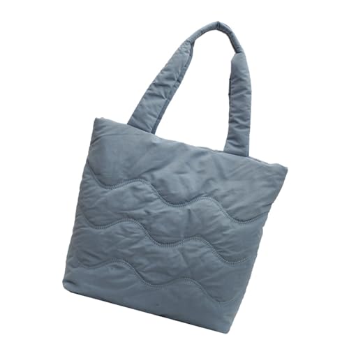 Uqezagpa Geräumige gesteppte Handtasche für den täglichen Gebrauch, bequeme Reisehandtaschen, Damen-Schultertasche in verschiedenen Farben, lässige Bürotasche, blau, One Size Uqezagpa Geräumige gesteppte Handtasche für den täglichen Gebrauch, bequeme Reisehandtaschen, Damen-Schultertasche in verschiedenen Farben, lässige Bürotasche, blau, One Size von Uqezagpa
