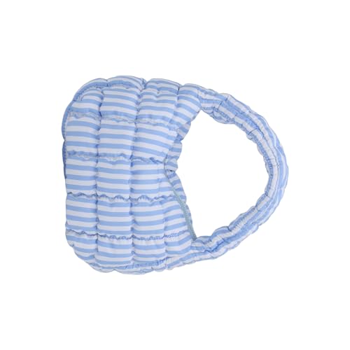 Uqezagpa Gesteppte Tasche aus Nylon, leichte und modische Geldbörse, Pufferbeutel, Reißverschluss, Tragegriff oben, Geldbörse für den täglichen Gebrauch, gesteppte Puffertasche, blau, One Size von Uqezagpa