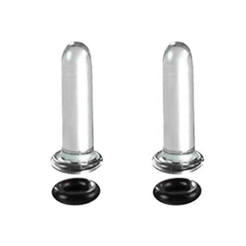 Uqezagpa Glas-Ohrdehnungs-Set, einzelne Plugs für Ohren mit O-Ringen, Expander, Schmuck für trendige Frauen, 2.34x1.17in, Glas, Beryll von Uqezagpa